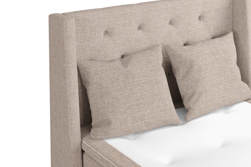 Cuba Sengepakke 140x200 med To Beige Puter - (+Flere valg) Beige/Brun - Møbler - Senger - Kontinentalsenger