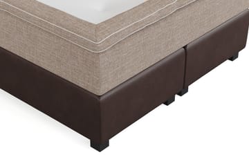 Cuba Sengepakke 140x200 med To Beige Puter - (+Flere valg) Beige/Brun - Møbler - Senger - Kontinentalsenger