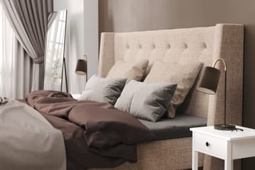 Cuba Sengepakke 140x200 med To Beige Puter - (+Flere valg) Beige/Brun - Møbler - Senger - Kontinentalsenger