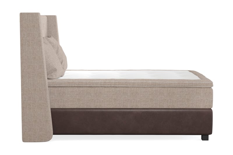 Cuba Sengepakke 140x200 med To Beige Puter - (+Flere valg) Beige/Brun - Møbler - Senger - Kontinentalsenger