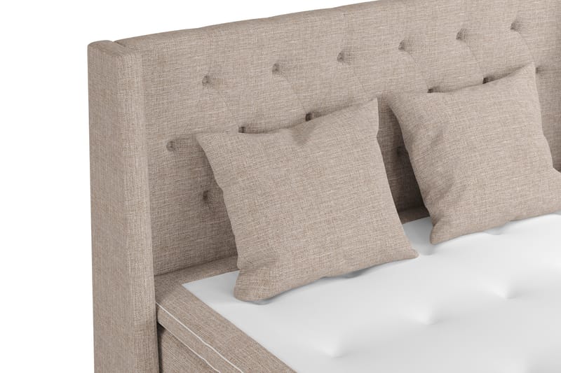 Cuba Sengepakke 160x200 med To Beige Puter - (+Flere valg) Beige/Brun - Møbler - Senger - Kontinentalsenger