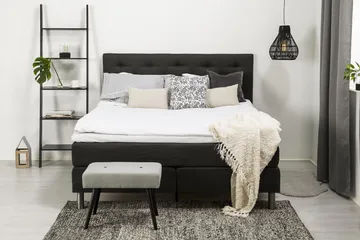 Diplomat Komplett Sengepakke 160x200 - Mørkegrå - Møbler - Senger - Kontinentalsenger