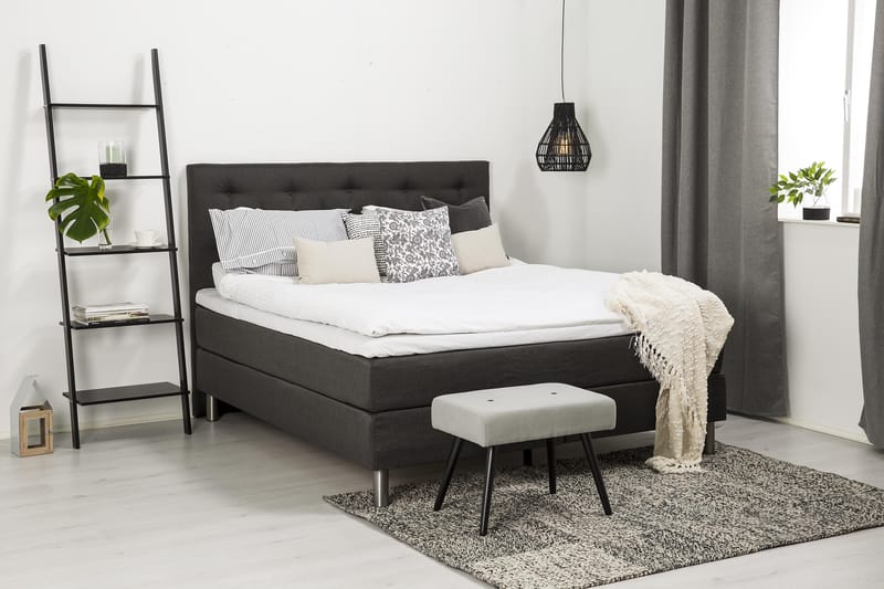 Diplomat Komplett Sengepakke 180x200 - Mørkegrå - Møbler - Senger - Kontinentalsenger