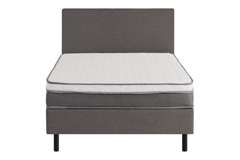 Divine Komplett Sengpakke 120x200 cm med Sengegavl - Grå - Møbler - Senger - Kontinentalsenger