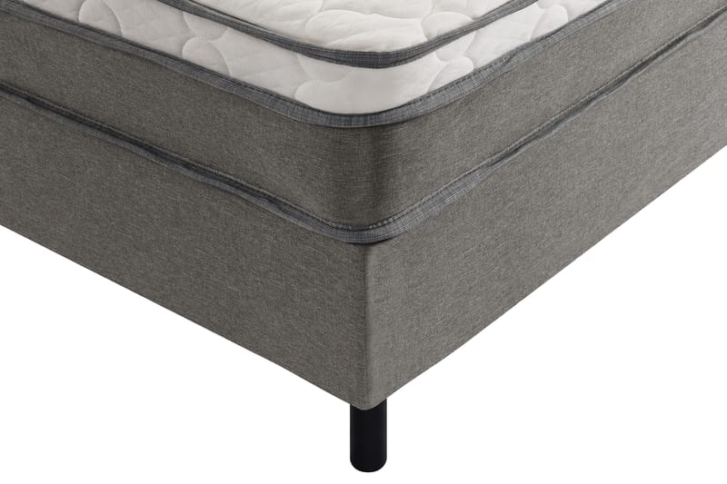 Divine Komplett Sengpakke 120x200 cm med Sengegavl - Grå - Møbler - Senger - Kontinentalsenger