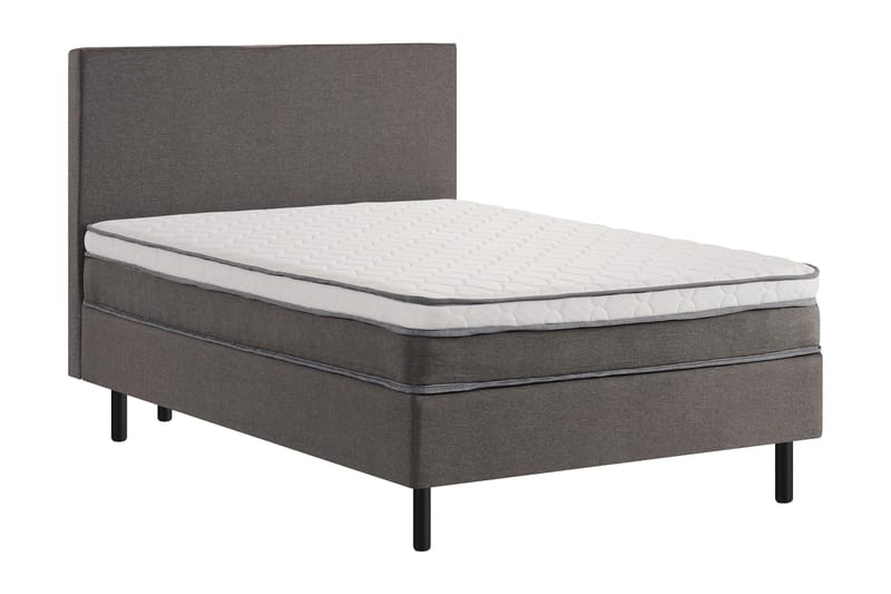 Divine Komplett Sengpakke 120x200 cm med Sengegavl - Grå - Møbler - Senger - Kontinentalsenger