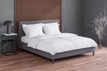 Divine Komplett Sengpakke 120x200 cm med Sengegavl - Grå - Møbler - Senger - Kontinentalsenger