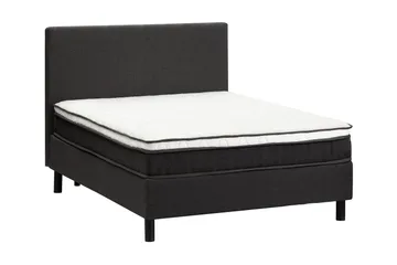 Divine Komplett Sengpakke 140x200 cm Med Sengegavl - Mørkgrå - Møbler - Senger - Kontinentalsenger