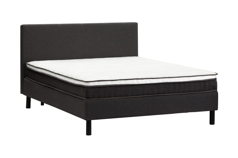 Divine Komplett Sengpakke Kontinentalseng 180x200 cm med madrass - Mørkgrå - Møbler - Senger - Kontinentalsenger