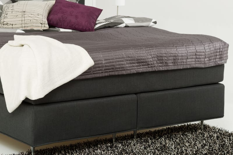 Dolly 200x200 Kontinentalseng - Mørkegrå - Møbler - Senger - Kontinentalsenger