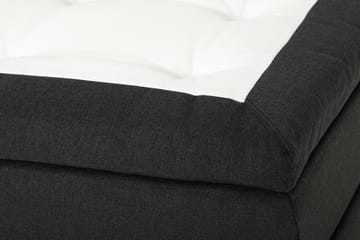 Dolly Kontinentalseng 180x200 cm Memoryfoam - Mørkegrå/Svarte Ben - Møbler - Senger - Kontinentalsenger