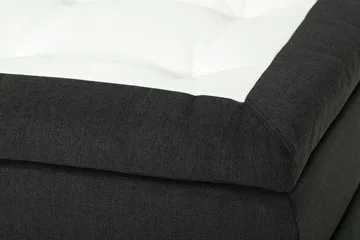 Dolly Kontinentalseng 180x200 cm Memoryfoam - Mørkegrå/Svarte Ben - Møbler - Senger - Kontinentalsenger
