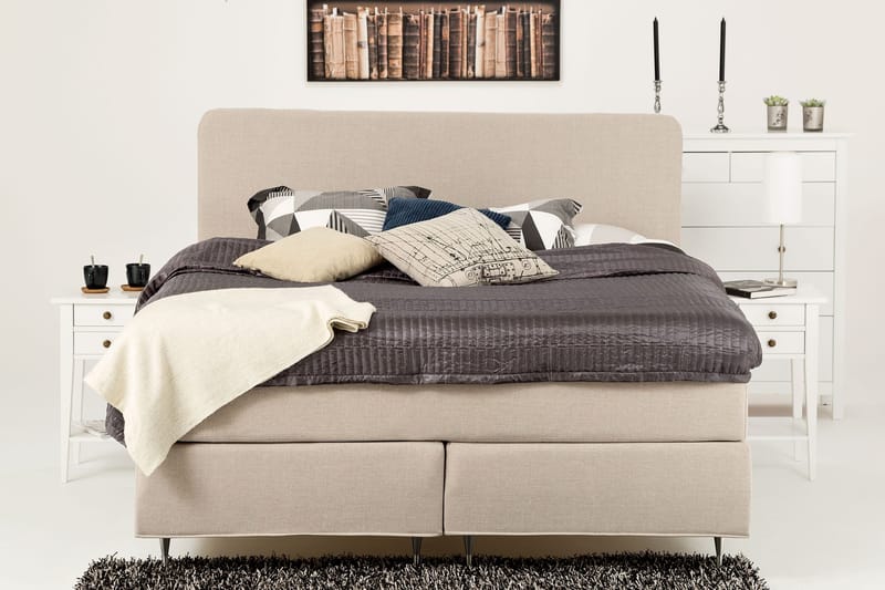 Dolly Kontinentalseng 210x200 - Beige - Møbler - Senger - Kontinentalsenger