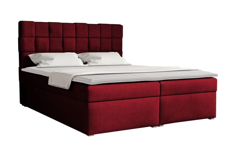 Eirado Kontinentalseng 160x200 cm - Rød - Møbler - Senger - Kontinentalsenger