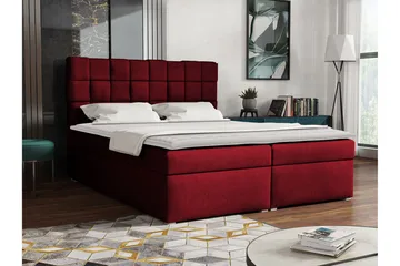 Eirado Kontinentalseng 180x200 cm - Rød - Møbler - Senger - Kontinentalsenger