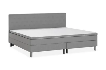 Ella Familieseng 240x210 cm - (+Flere valg) Lysegrå - Møbler - Senger - Kontinentalsenger