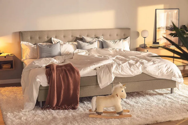 Ella Familieseng 280x200 cm - (+Flere valg) Muldvarp - Møbler - Senger - Kontinentalsenger