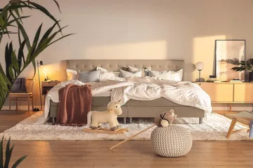 Ella Familieseng 280x200 cm - (+Flere valg) Muldvarp - Møbler - Senger - Kontinentalsenger