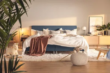 Ella Familieseng Sengepakke 240x210 cm - (+Flere valg) Mørkeblå - Møbler - Senger - Kontinentalsenger
