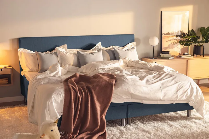 Ella Familieseng Sengepakke 240x210 cm - (+Flere valg) Mørkeblå - Møbler - Senger - Kontinentalsenger