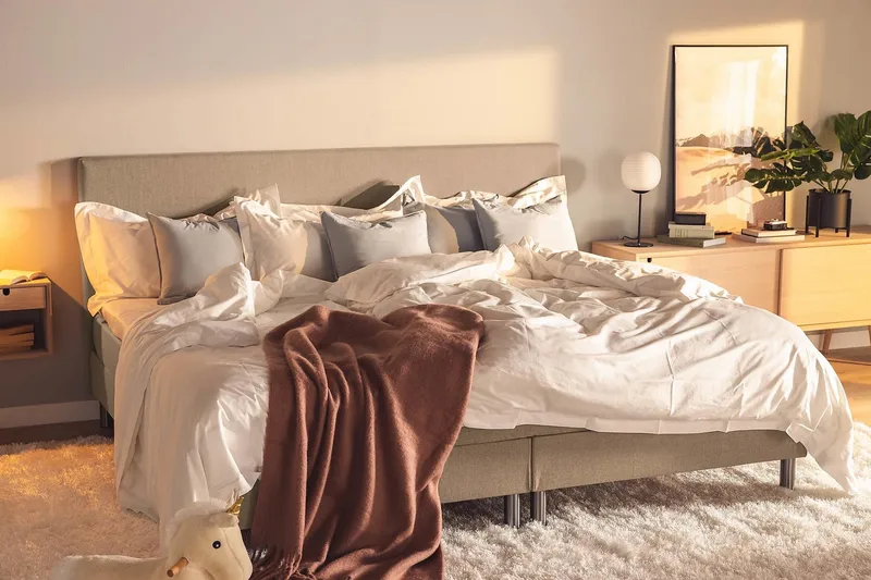 Ella Familieseng Sengepakke 240x210 cm - (+Flere valg) Muldvarp - Møbler - Senger - Kontinentalsenger