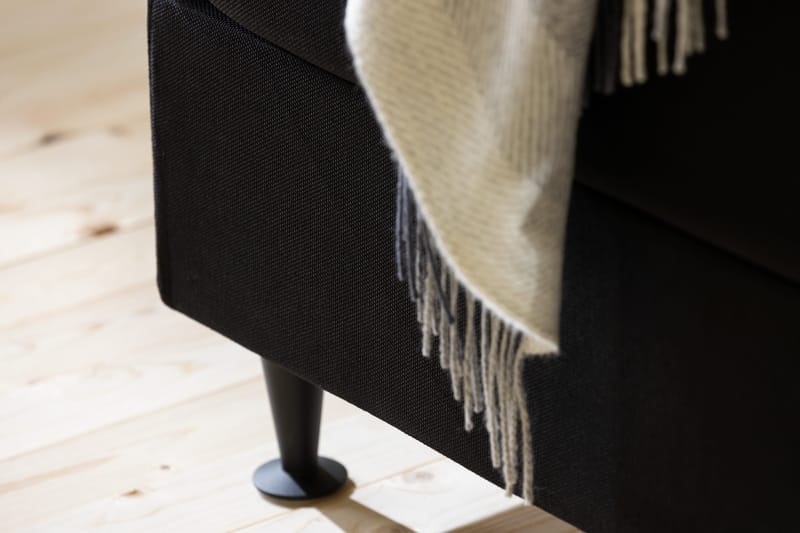 Ella kontinentalseng 120x200cm - Svart - Møbler - Senger - Kontinentalsenger