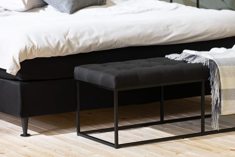 Ella kontinentalseng 160x200cm - Svart - Møbler - Senger - Kontinentalsenger