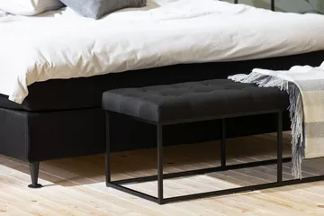 Ella kontinentalseng 180x200cm - Svart - Møbler - Senger - Kontinentalsenger