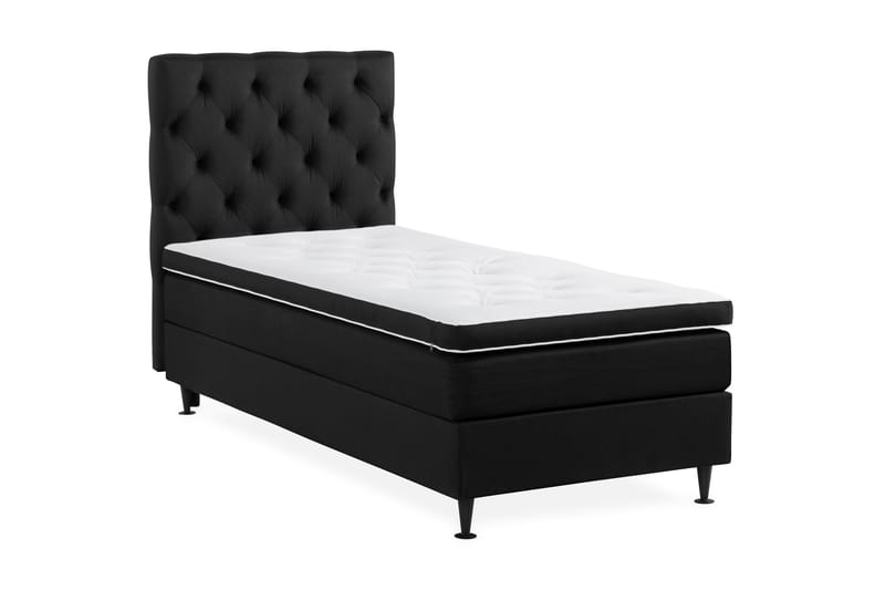 Ella kontinentalseng 90x200cm - Svart - Møbler - Senger - Kontinentalsenger