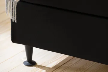 Ella kontinentalseng 90x200cm - Svart - Møbler - Senger - Kontinentalsenger