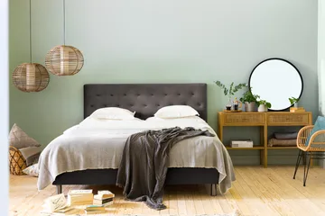 Ella Sengepakke 160x200cm Dypheftet - Mørkegrå / fløyel - Møbler - Senger - Kontinentalsenger