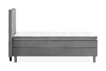 Ella Sengepakke 180x200cm Dypheftet - Lysegrå / Fløyel - Møbler - Senger - Enkeltsenger