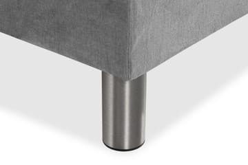 Ella Sengepakke 180x200cm Dypheftet - Lysegrå / Fløyel - Møbler - Senger - Enkeltsenger