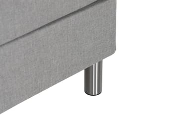 Familieseng Rebeca 280x200 cm - (+Flere valg) Lysegrå - Møbler - Senger - Kontinentalsenger