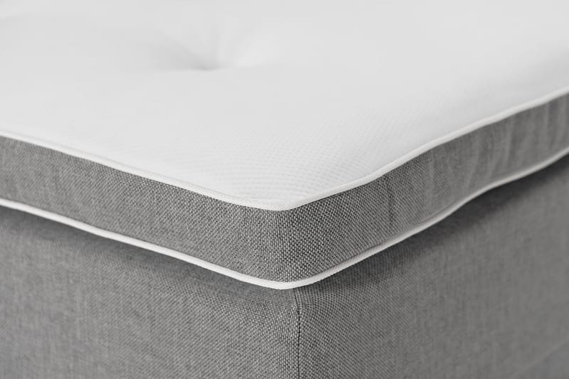 Familieseng Rebeca 280x200 cm - (+Flere valg) Lysegrå - Møbler - Senger - Kontinentalsenger