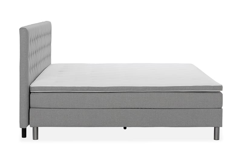 Familieseng Rebeca 280x200 cm - (+Flere valg) Lysegrå - Møbler - Senger - Kontinentalsenger