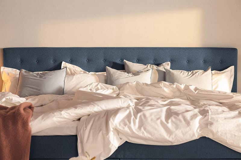 Familieseng Rebeca 280x200 cm - (+Flere valg) Mørkeblå - Møbler - Senger - Kontinentalsenger