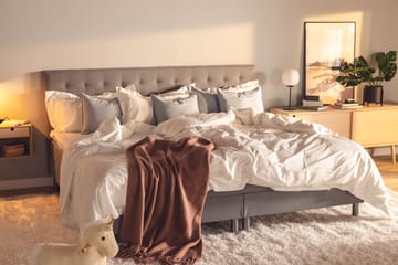 Familieseng Sengepakke Rebeca 240x210 cm - (+Flere valg) Lysegrå - Møbler - Senger - Kontinentalsenger