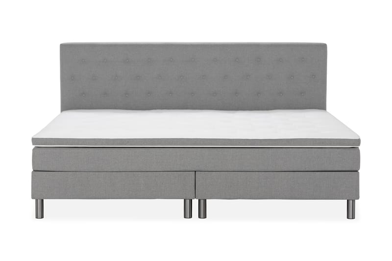 Familieseng Sengepakke Rebeca 240x210 cm - (+Flere valg) Lysegrå - Møbler - Senger - Kontinentalsenger