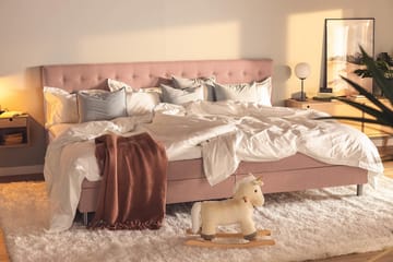 Familieseng Sengepakke Rebeca 280x210 cm - (+Flere valg) Rosa - Møbler - Senger - Kontinentalsenger