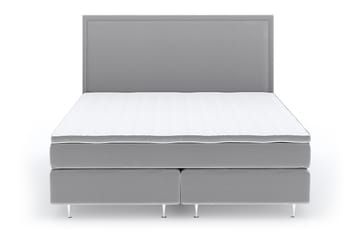 Faylor Luxury Velvet 180x200 - Lysegrå - Møbler - Senger - Kontinentalsenger