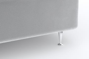 Faylor Luxury Velvet 180x200 - Lysegrå - Møbler - Senger - Kontinentalsenger