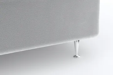 Faylor Luxury Velvet 180x200 - Lysegrå - Møbler - Senger - Kontinentalsenger