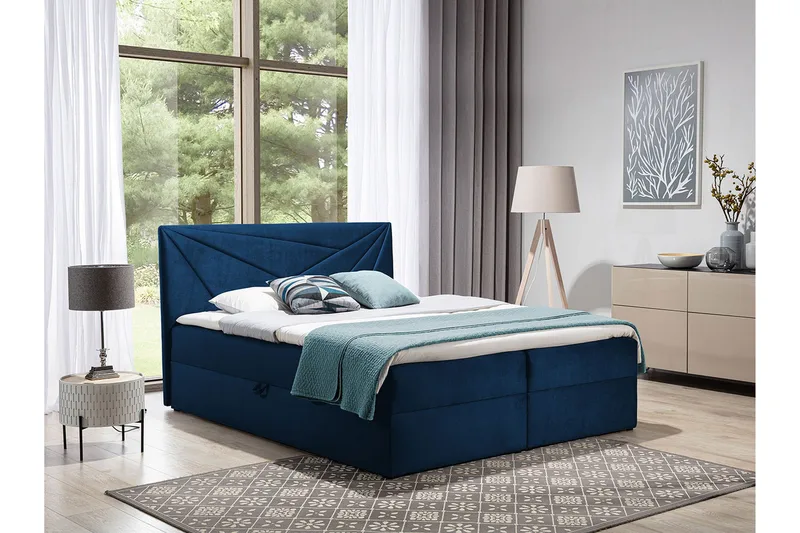 Frusci Kontinentalseng 140x200 + Overmadrass - Møbler - Senger - Kontinentalsenger