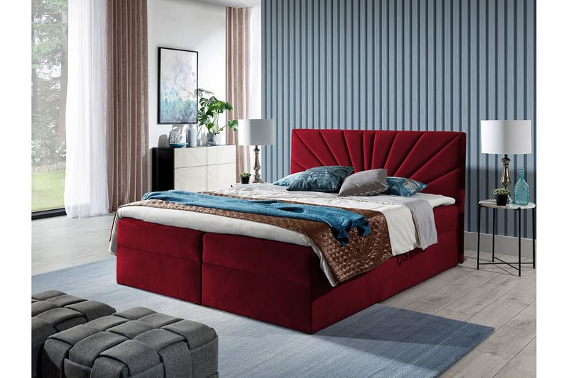 Frusci Kontinentalseng 140x200 + Overmadrass - Møbler - Senger - Kontinentalsenger