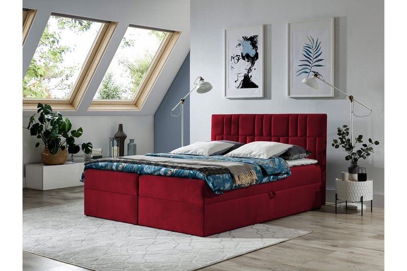 Frusci Kontinentalseng 160x200 + Overmadrass - Møbler - Senger - Kontinentalsenger