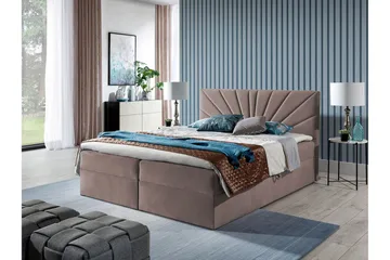 Frusci Kontinentalseng 180x200 + Overmadrass - Møbler - Senger - Kontinentalsenger