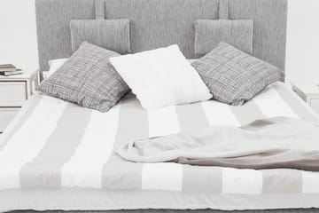 Grand Kontinentalseng 160x200 Grå - Grå - Møbler - Senger - Kontinentalsenger