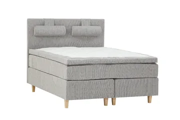 Grand Kontinentalseng 160x200 Lysegrå - Grå - Møbler - Senger - Kontinentalsenger