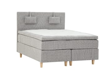 Grand Kontinentalseng 160x200 Lysegrå - Grå - Møbler - Senger - Kontinentalsenger